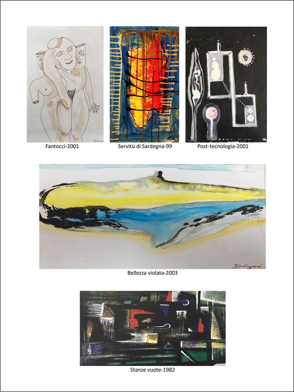 Donenico Cugusi Artista Italiano Contemporaneo